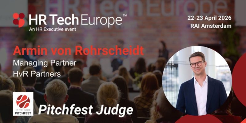 Armin von Rohrscheidt als Juror bei der HR TECH Europe.